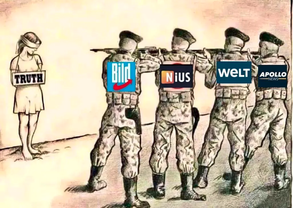 Bild, Nius, Welt, Apollo stellen die Wahrheit an die Wand und erschiessen sie.